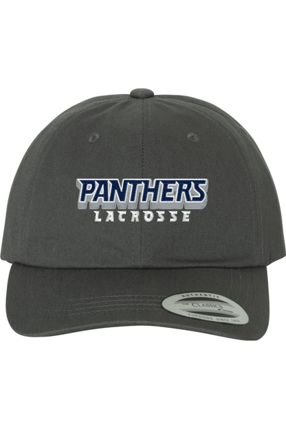 Panthers Club Lacrosse Embroidered Dad Hat Signature Lacrosse