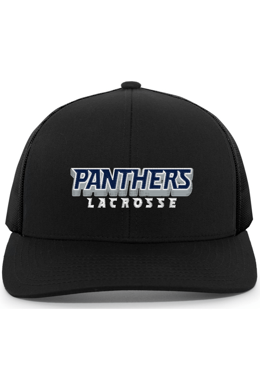 Panthers Club Lacrosse Embroidered Trucker Hat Signature Lacrosse