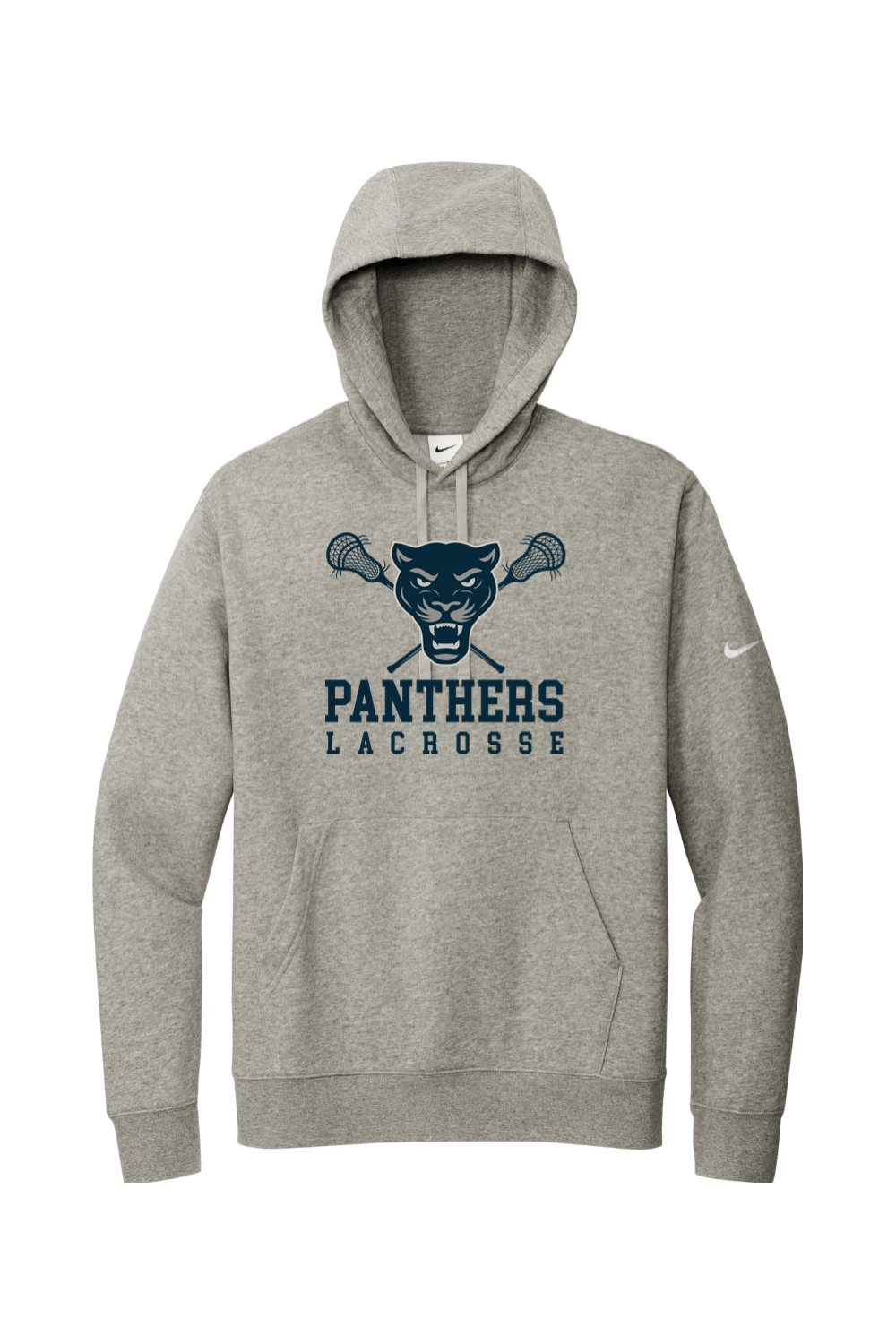 Panthers Nike Club Fleece Sleeve Swoosh Pullover Hoodie Signature Lacrosse