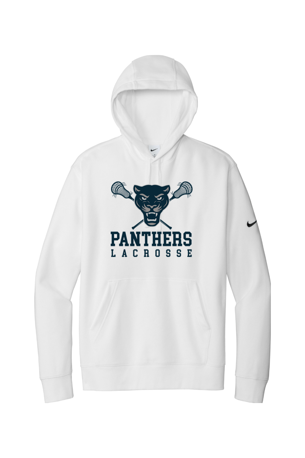 Panthers Nike Club Fleece Sleeve Swoosh Pullover Hoodie Signature Lacrosse
