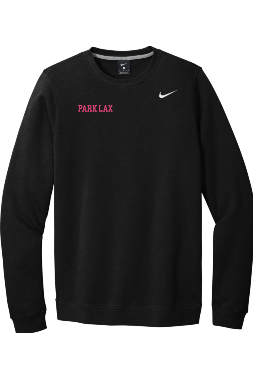 Park Lax Embroidered Nike Club Fleece Crew Signature Lacrosse