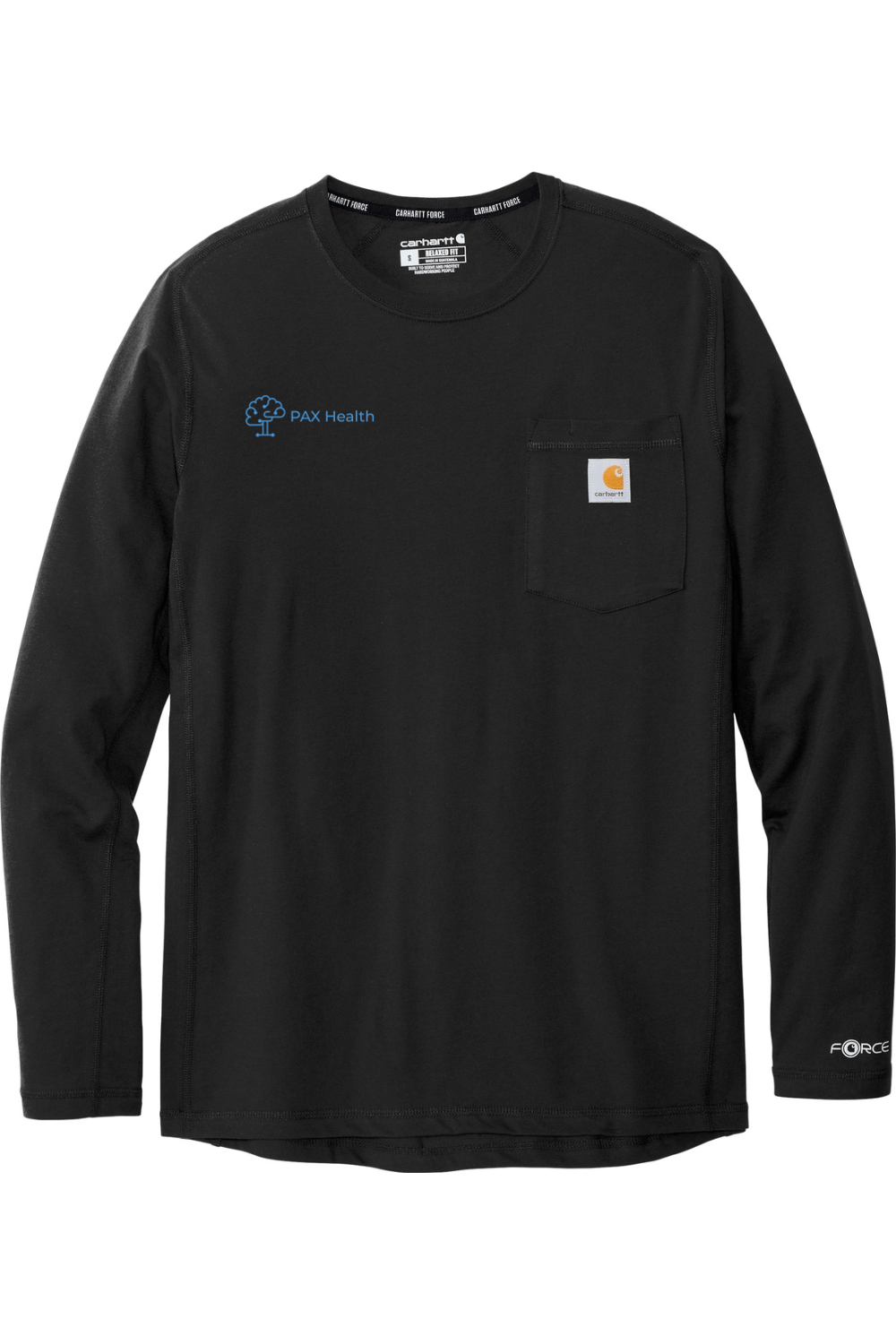 PAX Health Men's Carhartt Force Long Sleeve Pocket T-Shirt Signature Lacrosse