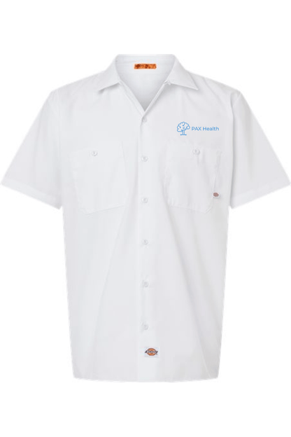 PAX Health Men's Dickies Industrial Short Sleeve Work Shirt Signature Lacrosse