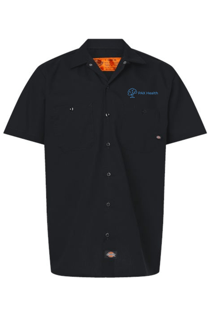 PAX Health Men's Dickies Industrial Short Sleeve Work Shirt Signature Lacrosse