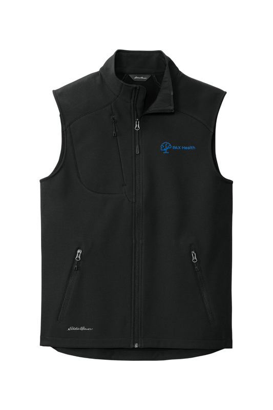 PAX Health Men's Embroidered Eddie Bauer Stretch Soft Shell Vest Signature Lacrosse
