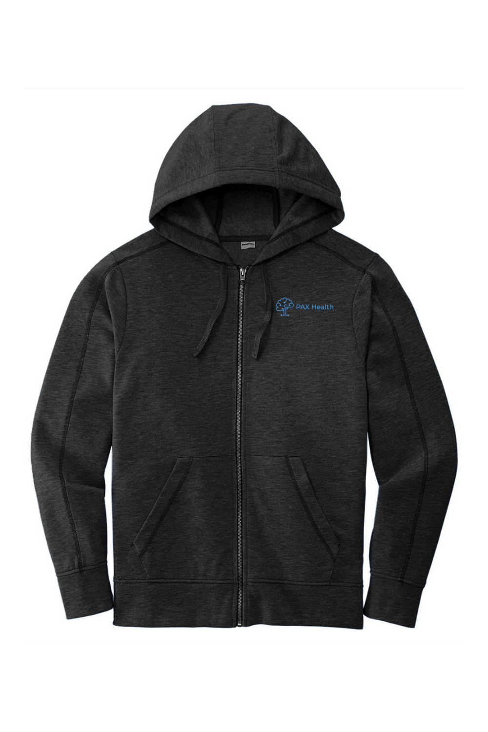 PAX Health Sport-Tek PosiCharge Tri-Blend Wicking Fleece Full-Zip Hooded Jacket Signature Lacrosse