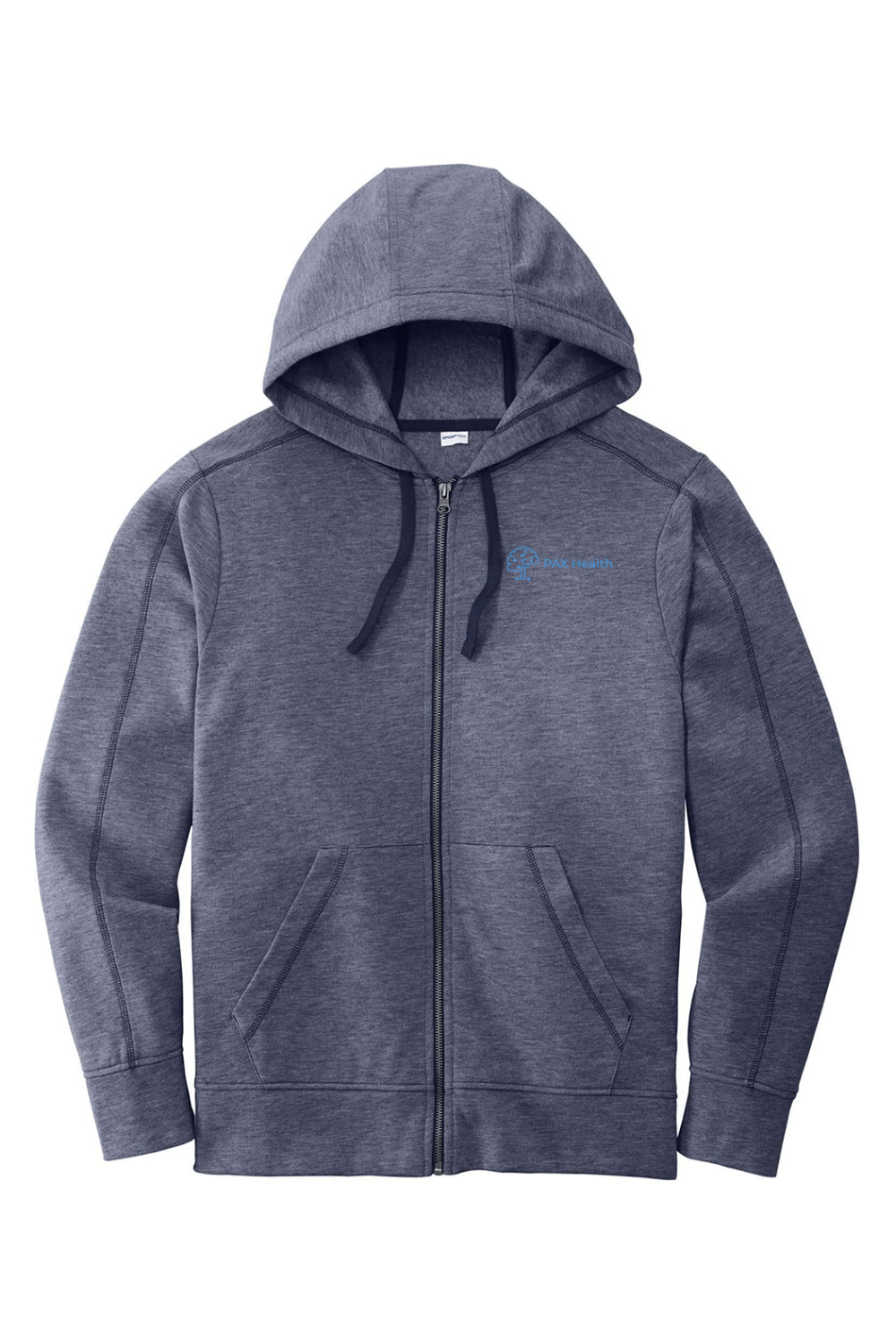 PAX Health Sport-Tek PosiCharge Tri-Blend Wicking Fleece Full-Zip Hooded Jacket Signature Lacrosse