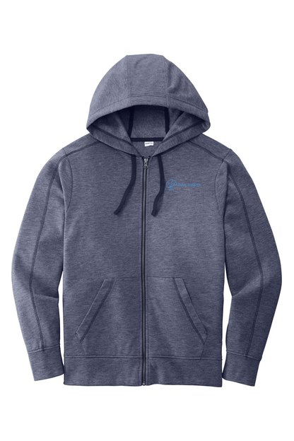 PAX Health Sport-Tek PosiCharge Tri-Blend Wicking Fleece Full-Zip Hooded Jacket Signature Lacrosse