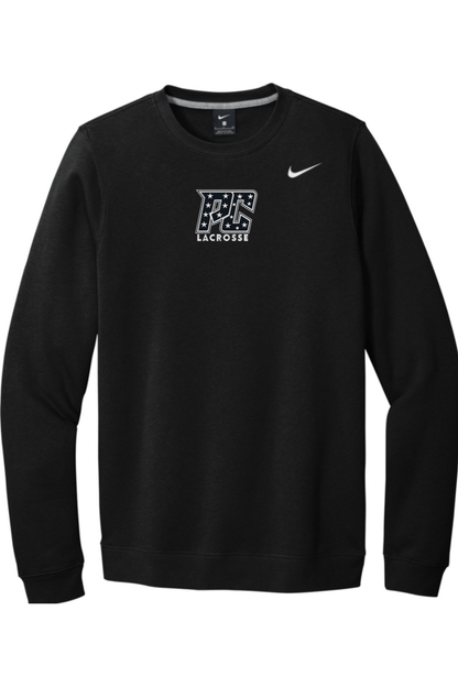 PC Lacrosse Embroidered Nike Club Fleece Crew Signature Lacrosse