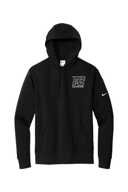 PC Lacrosse Embroidered Nike Club Fleece Sleeve Swoosh Pullover Hoodie Signature Lacrosse