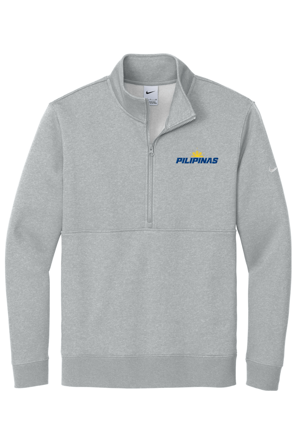 Philippines Lacrosse Embroidered Nike Club Fleece Sleeve Swoosh 1/2-Zip Signature Lacrosse