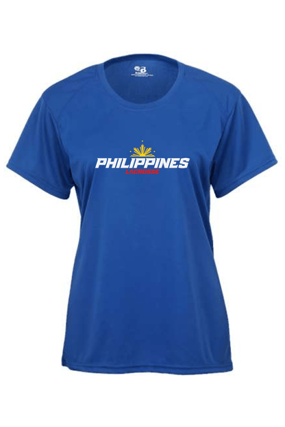 Philippines Lacrosse Youth Girl's Athletic T-Shirt Signature Lacrosse
