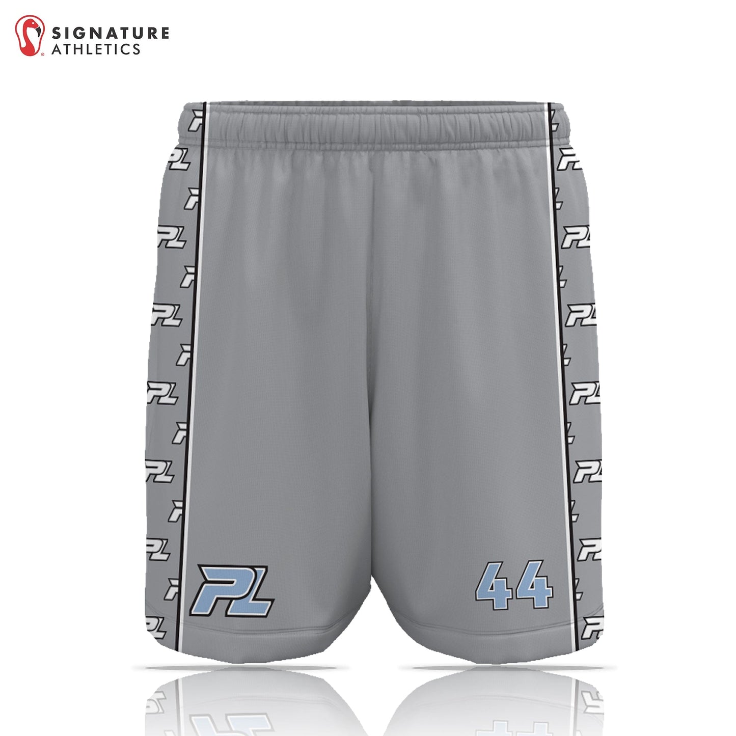 Piatelli Lacrosse Men's Player Game Shorts: Red 2027 Team (MARZALEK) Signature Lacrosse