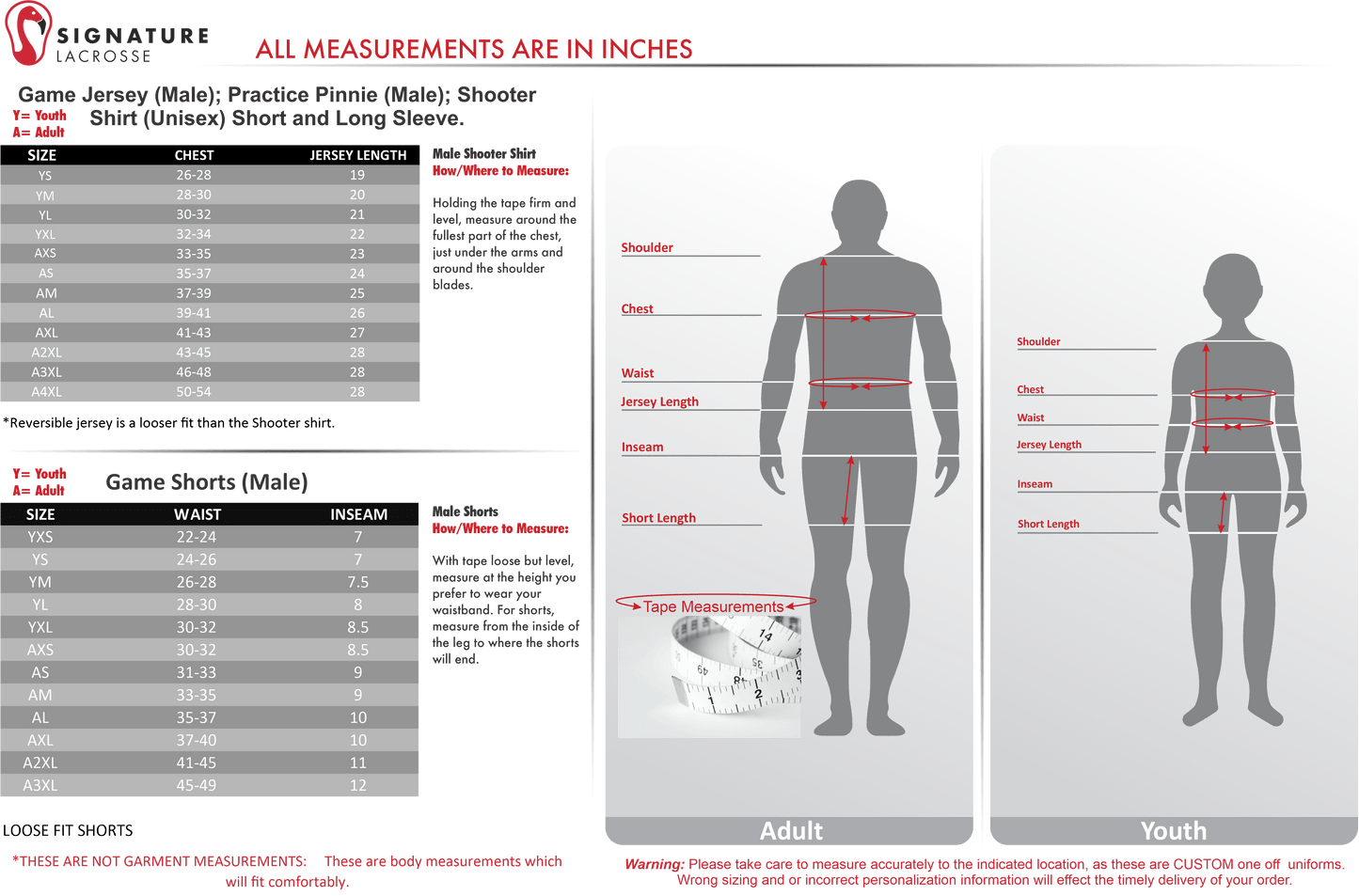 Piatelli Lacrosse RIP IT Men's Player Game Shorts Signature Lacrosse