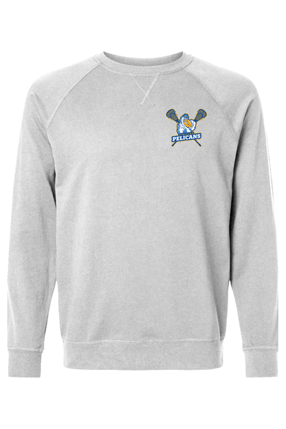 Pinellas Pelicans LC Adult Heavyweight Raglan Long Sleeve Signature Lacrosse