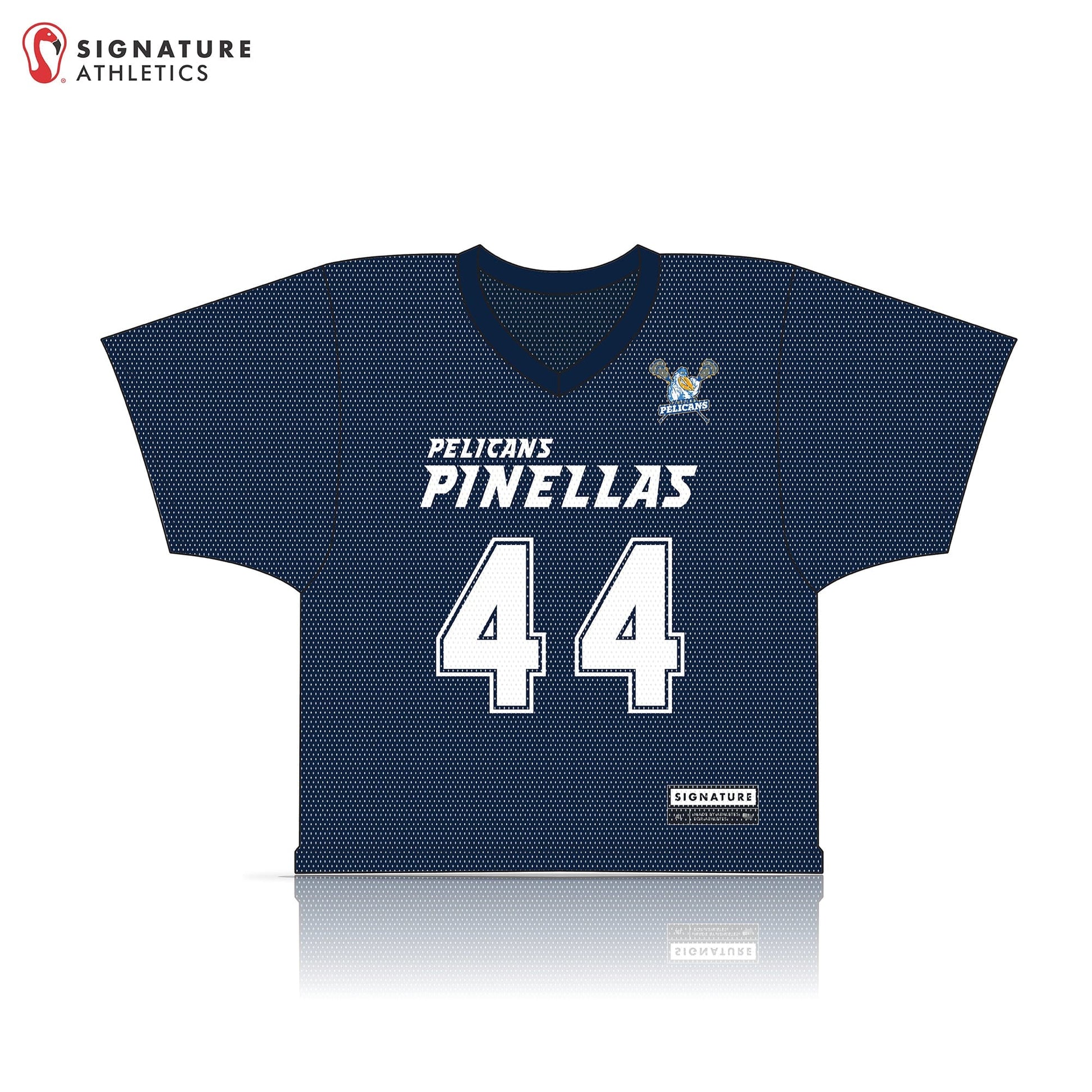 Pinellas Pelicans Men's Player College Jersey Signature Lacrosse