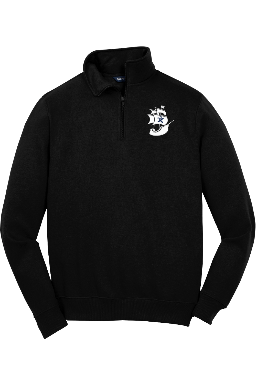 Pirate Lacrosse Adult Embroidered Quarter-Zip Pullover Signature Lacrosse