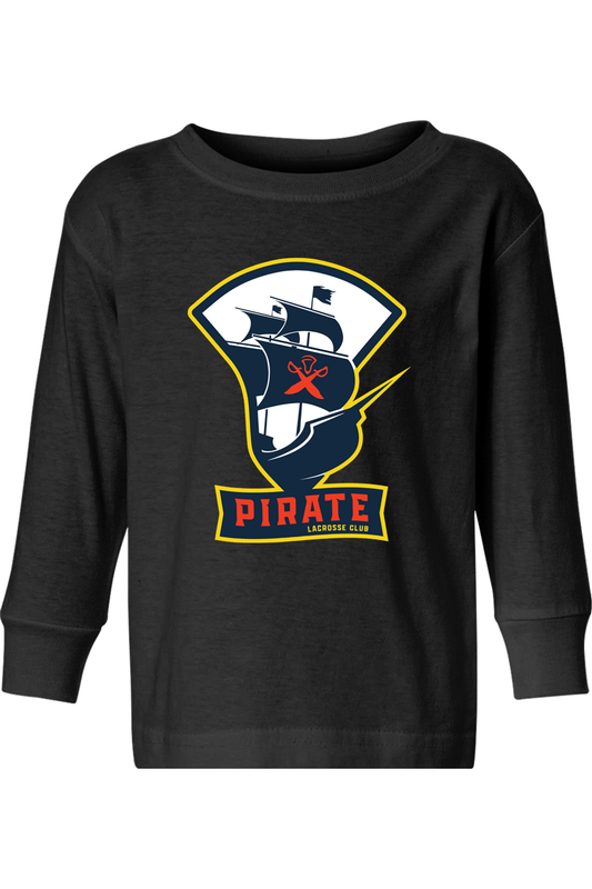 Pirate Lacrosse Toddler Long Sleeve T-Shirt Signature Lacrosse