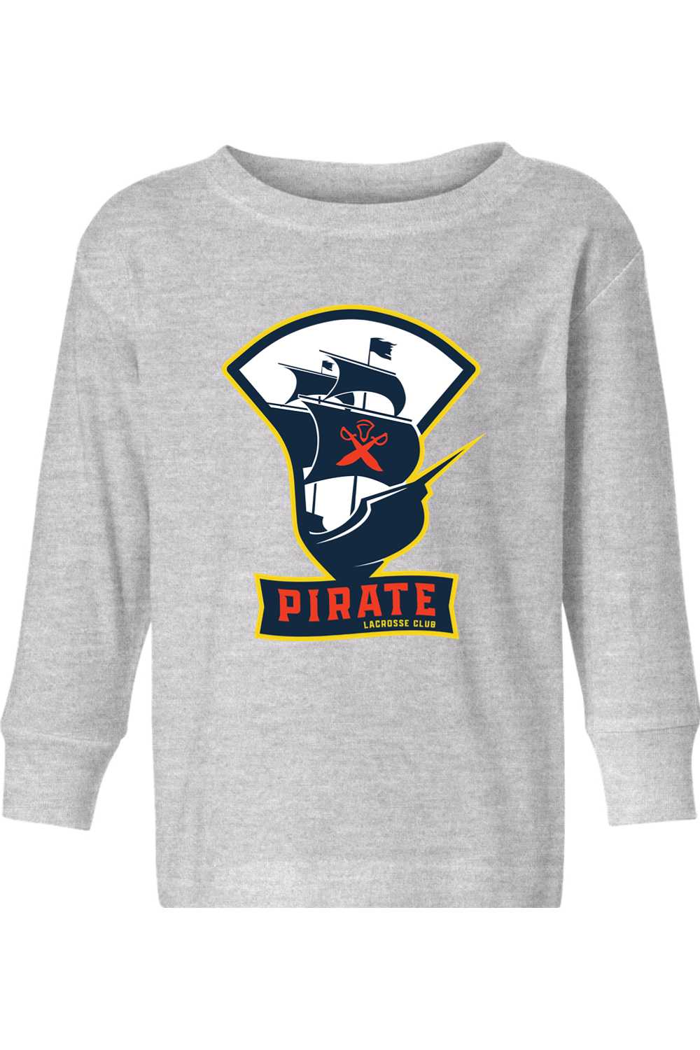 Pirate Lacrosse Toddler Long Sleeve T-Shirt Signature Lacrosse