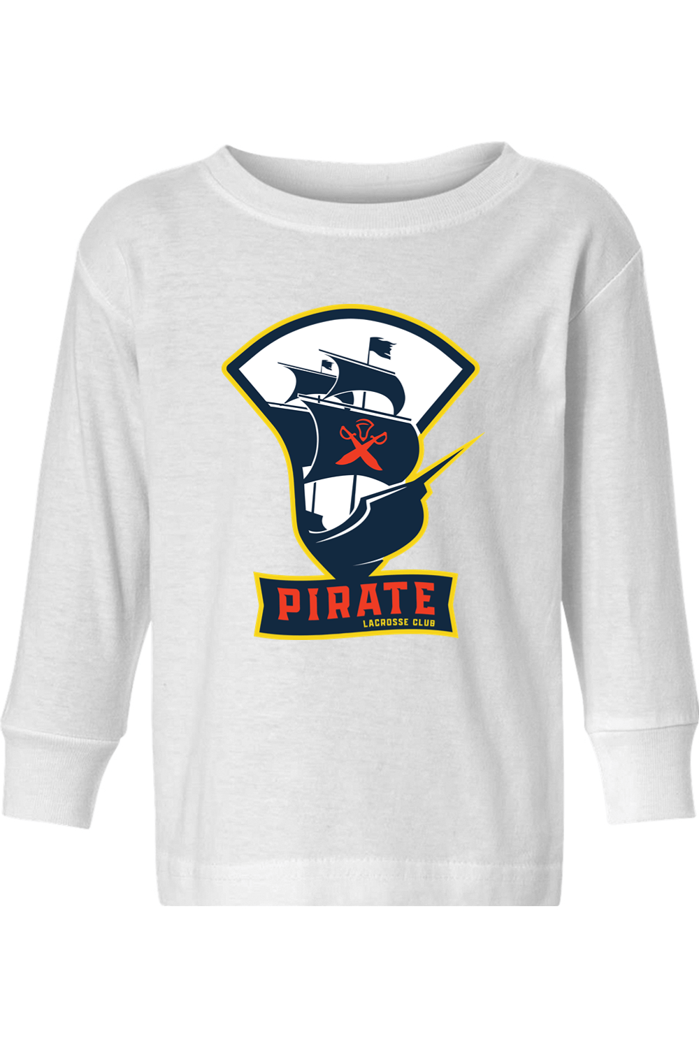 Pirate Lacrosse Toddler Long Sleeve T-Shirt Signature Lacrosse