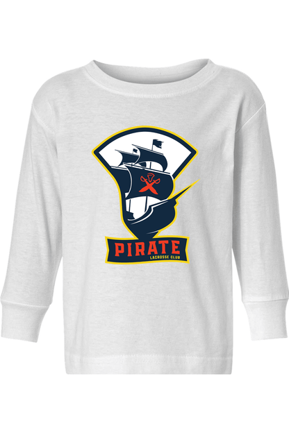Pirate Lacrosse Toddler Long Sleeve T-Shirt Signature Lacrosse