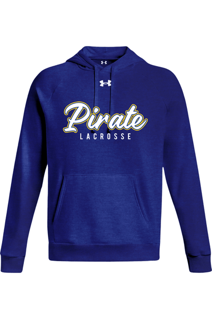 Pirates Lacrosse Under Armour Men's Rival Fleece Hooded Sweatshirt Signature Lacrosse