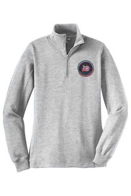 PMV Academy Adult Women's Embroidered Quarter-Zip Pullover Signature Lacrosse