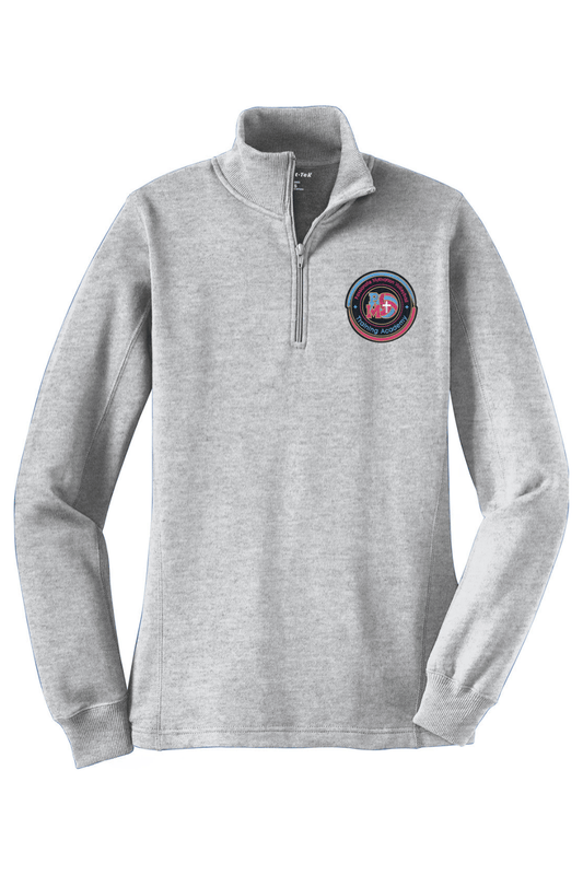 PMV Academy Adult Women's Embroidered Quarter-Zip Pullover Signature Lacrosse