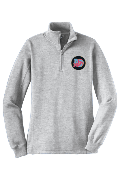 PMV Beginner & Intermediate Adult Women's Embroidered Quarter-Zip Pullover Signature Lacrosse