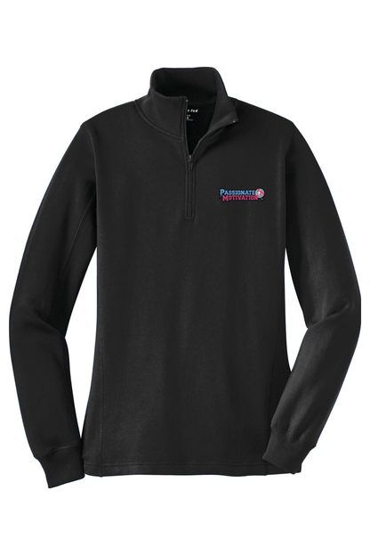 PMV Elite Training Adult Women's Embroidered Quarter-Zip Pullover Signature Lacrosse