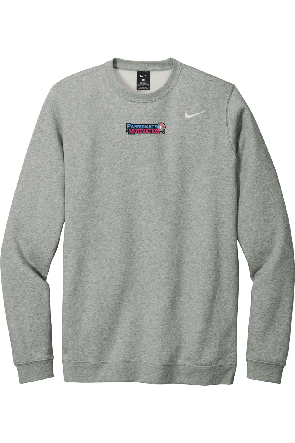 PMV Elite Training Embroidered Nike Club Fleece Crew Signature Lacrosse