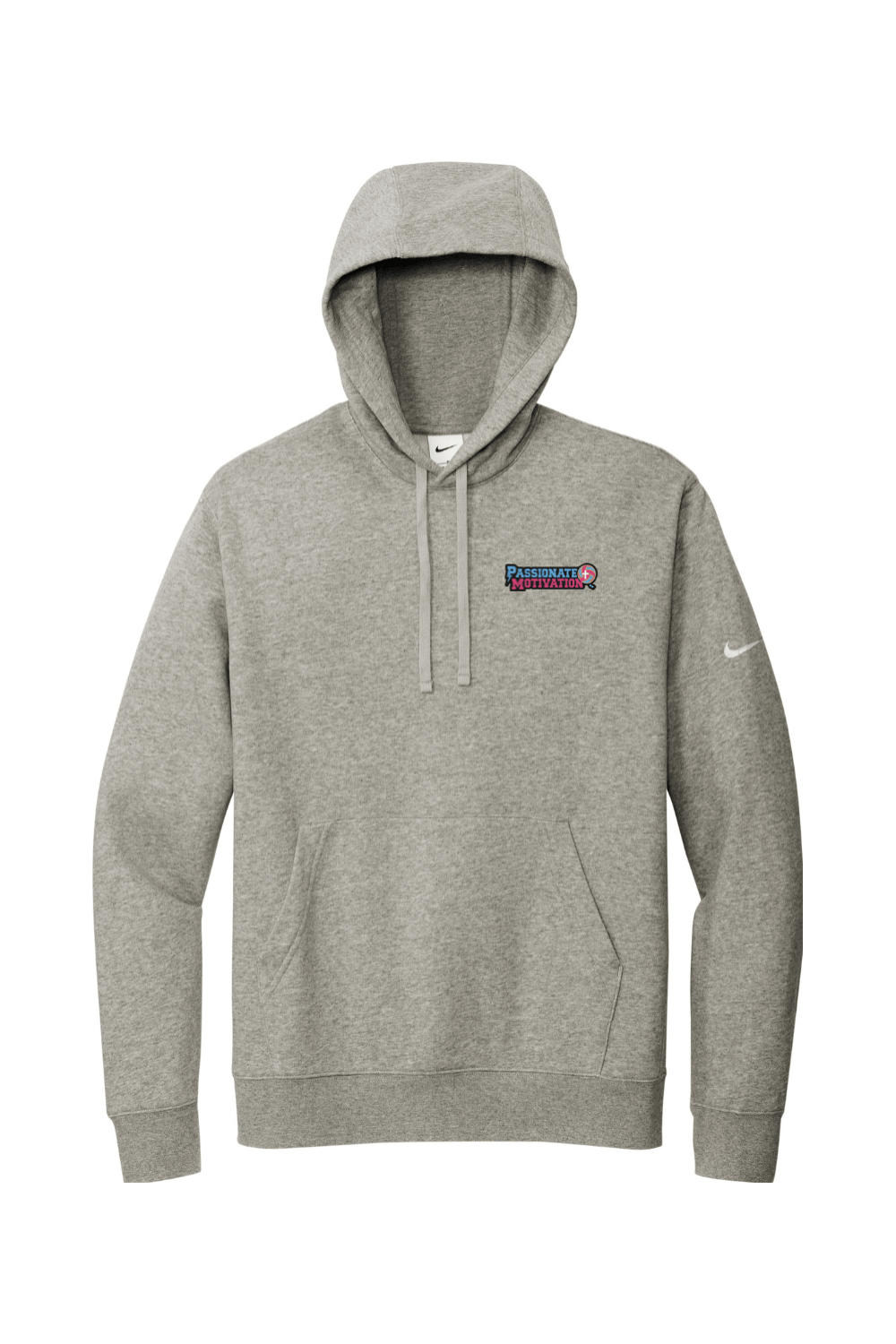 PMV Elite Training Embroidered Nike Club Fleece Sleeve Swoosh Pullover Hoodie Signature Lacrosse