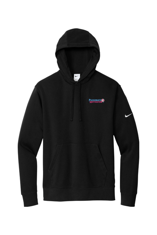 PMV Elite Training Embroidered Nike Club Fleece Sleeve Swoosh Pullover Hoodie Signature Lacrosse