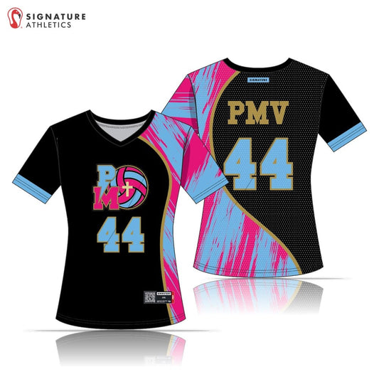 PMV Women's Blue Rise Short Sleeve Jersey Signature Lacrosse