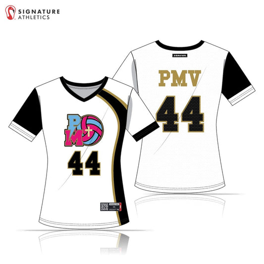 PMV Women's White Moon Short Sleeve Jersey Signature Lacrosse