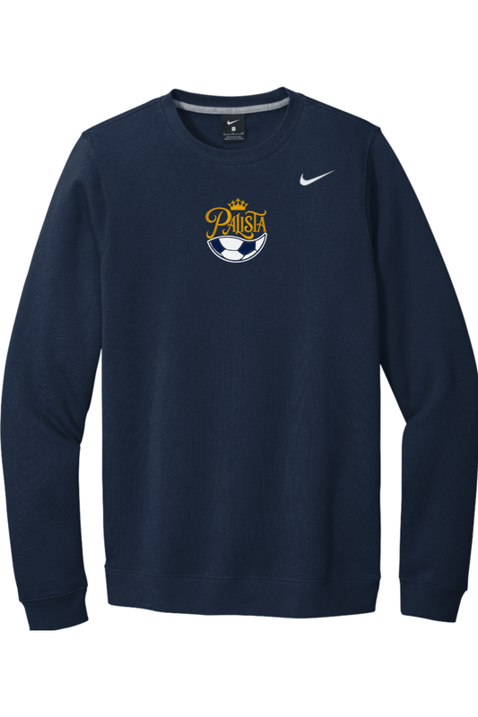Police Athletic Embroidered Nike Club Fleece Crew Signature Lacrosse