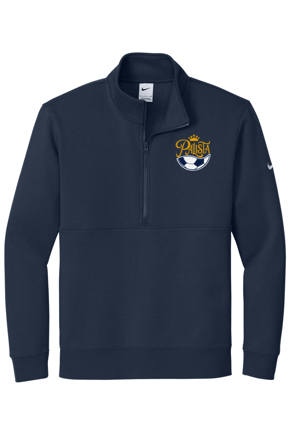 Police Athletic Embroidered Nike Club Fleece Sleeve Swoosh 1/2-Zip Signature Lacrosse