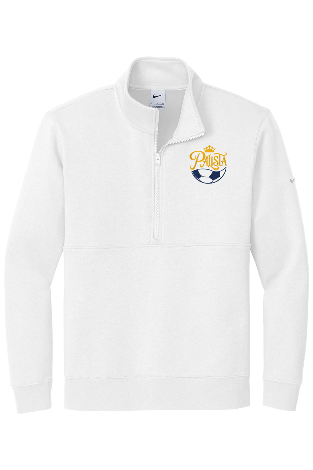Police Athletic Embroidered Nike Club Fleece Sleeve Swoosh 1/2-Zip Signature Lacrosse
