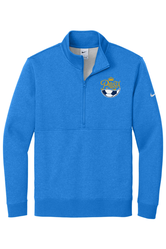 Police Athletic Embroidered Nike Club Fleece Sleeve Swoosh 1/2-Zip Signature Lacrosse