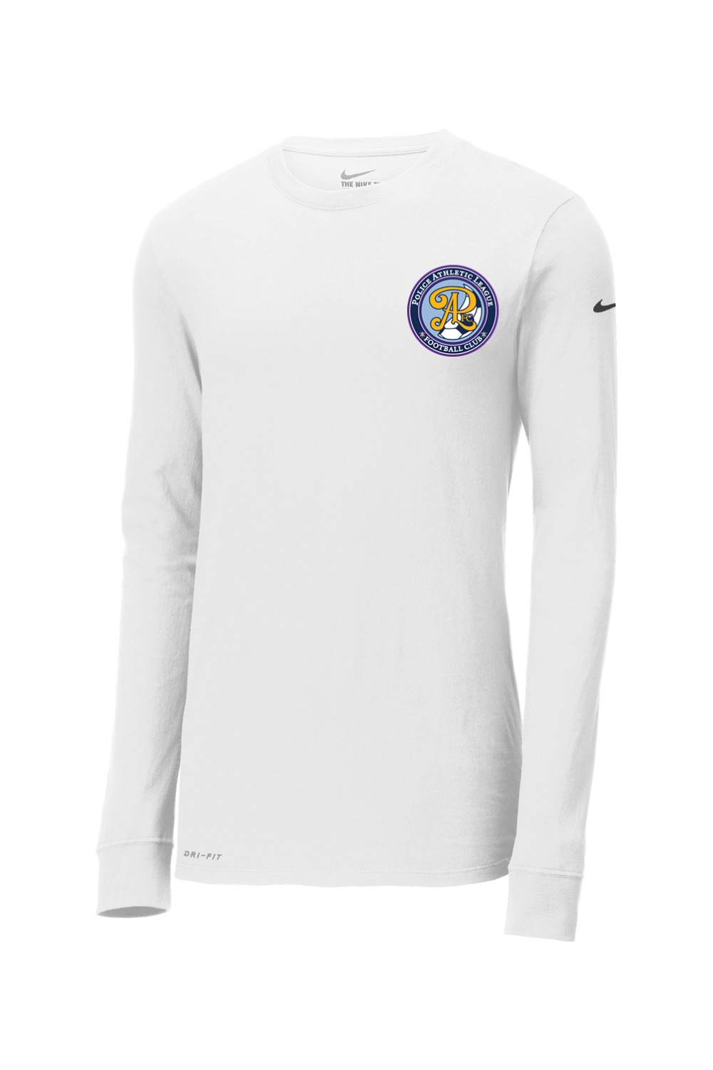 Police Athletic Nike Dri-FIT Cotton/Poly Long Sleeve Tee Signature Lacrosse