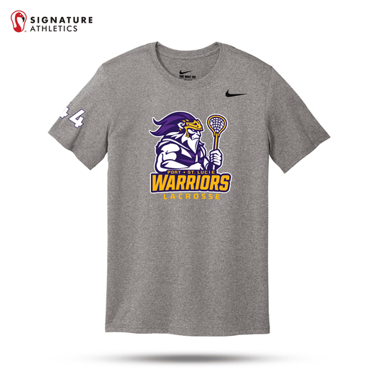 Port St Lucie Lacrosse Men's Nike Team rLegend Tee Grey Signature Lacrosse