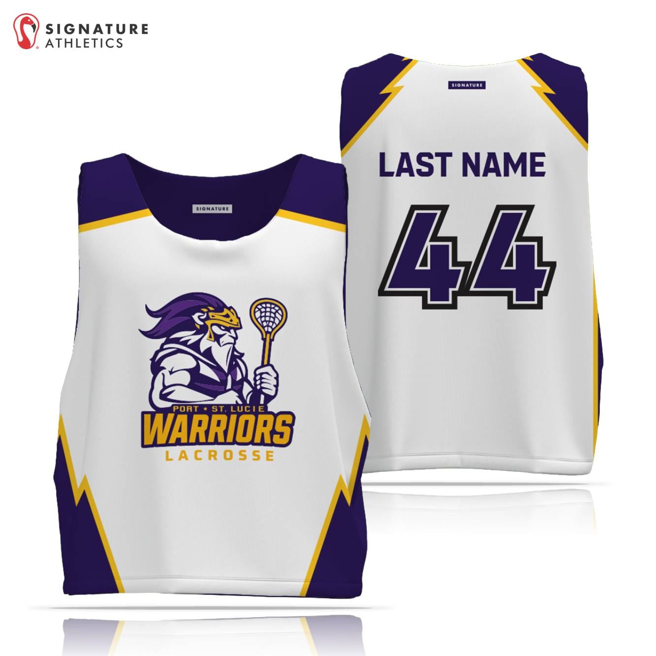 Port St Lucie LC Men's Reversible Practice Pinnie Signature Lacrosse