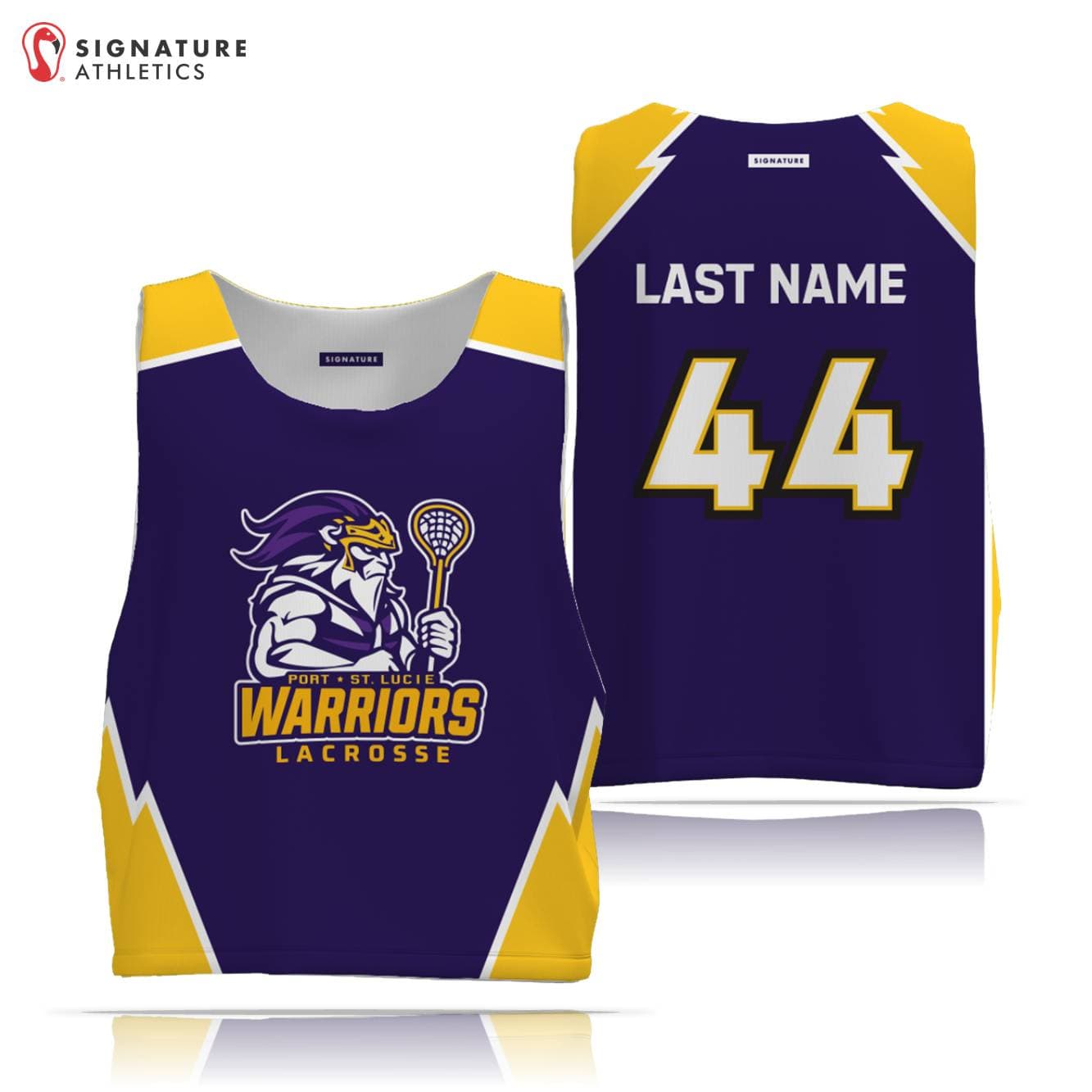 Port St Lucie LC Men's Reversible Practice Pinnie Signature Lacrosse
