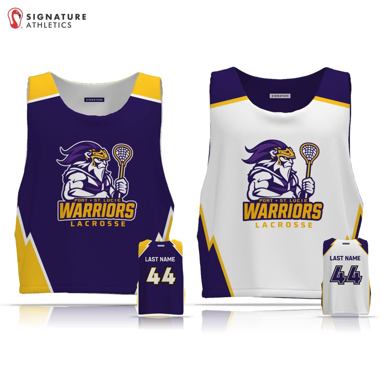 Port St Lucie LC Men's Reversible Practice Pinnie Signature Lacrosse