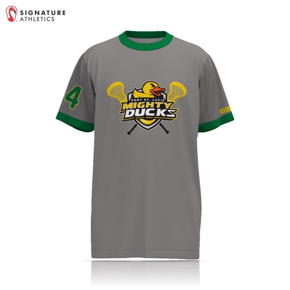 Port St Lucie Mighty Ducks Women's HS Short Sleeve Tech Tee Signature Lacrosse