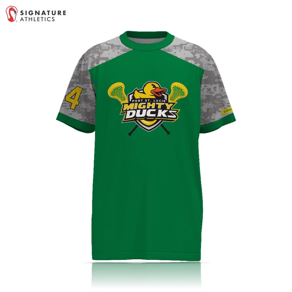 Port St Lucie Mighty Ducks Women's MS Short Sleeve Tech Tee: MS Girls Signature Lacrosse
