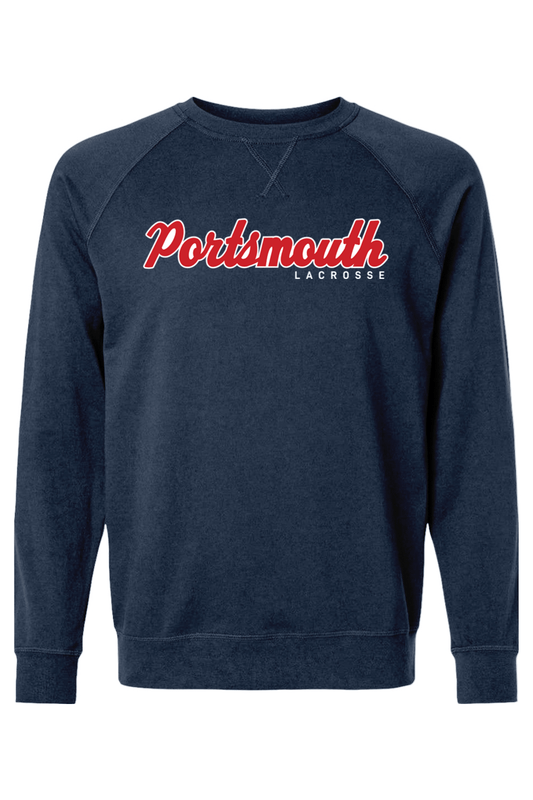 Portsmouth LC Adult Heavyweight Raglan Long Sleeve Signature Lacrosse