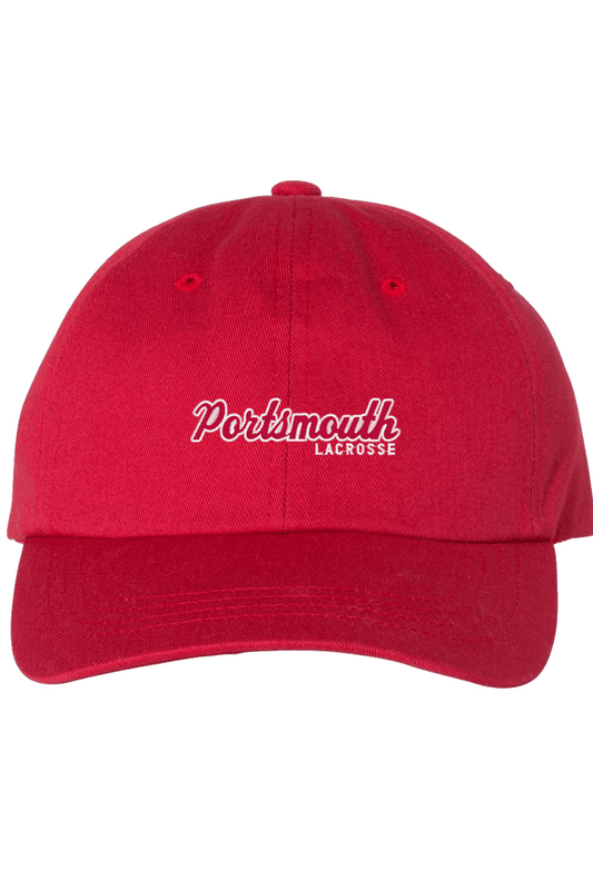 Portsmouth LC Embroidered Dad Hat Signature Lacrosse