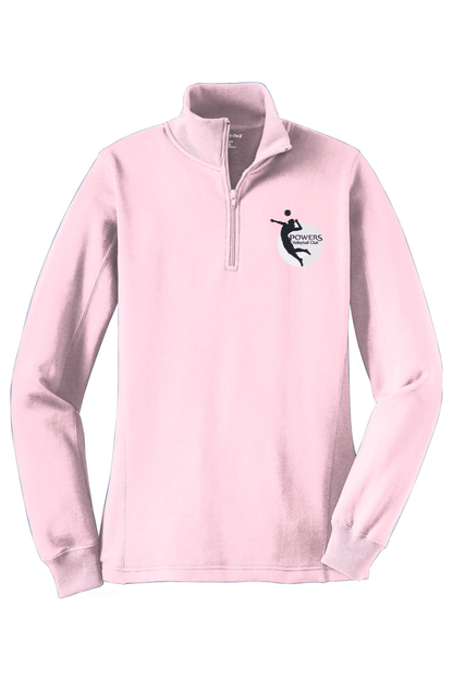 Powers Volleyball Adult Women's Embroidered Quarter-Zip Pullover Signature Lacrosse