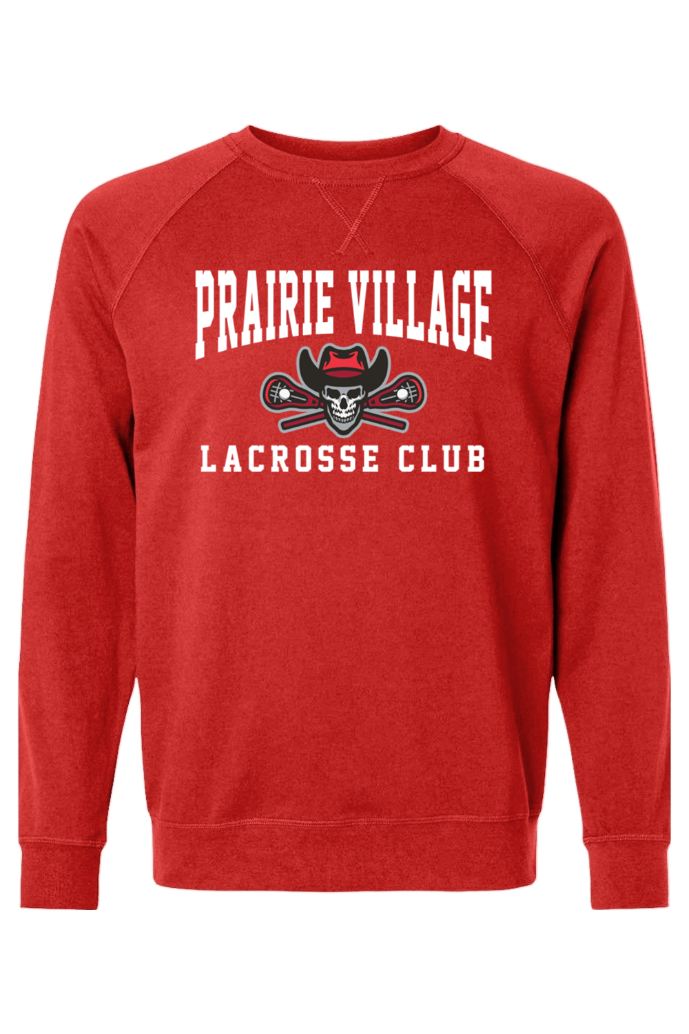 Prairie Village Girls Lacrosse Adult Heavyweight Raglan Long Sleeve Signature Lacrosse